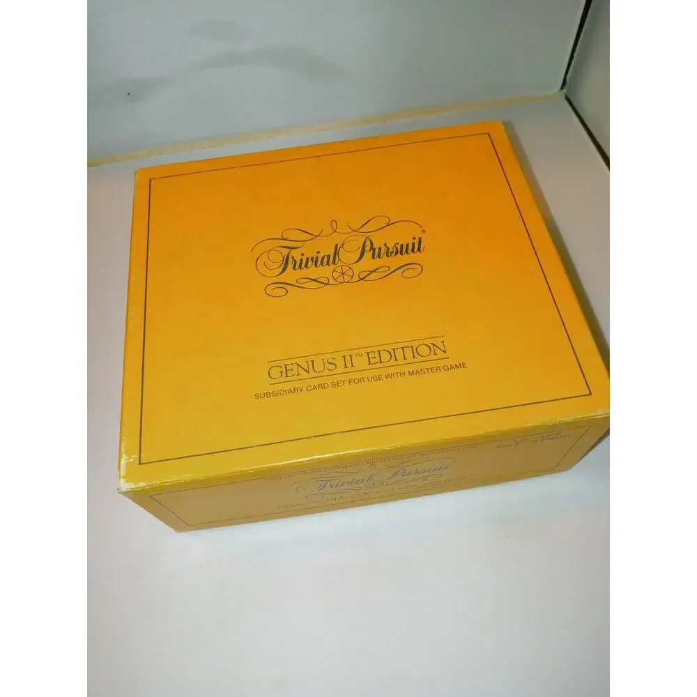 TRIVIAL PURSUIT Genus II Edition Subsidiary Card set For use w/Master Game - Picture 1 of 8